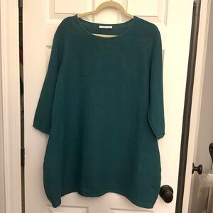 Dark Green Size Medium Bryn Walker Linen Tunic